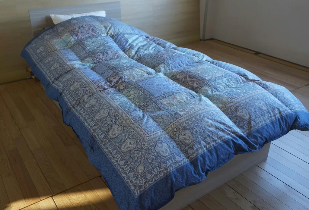 軽量羽毛掛け布団 パネル柄 - 画像 (2)